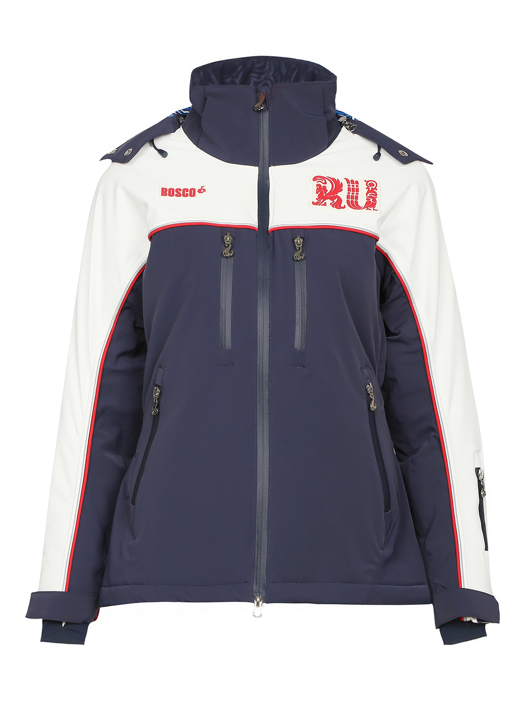 BOSCOBOSCO Куртка на молнии с контрастными вставками