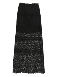 Ermanno Scervino Юбка-макси из хлопка с вышивкой