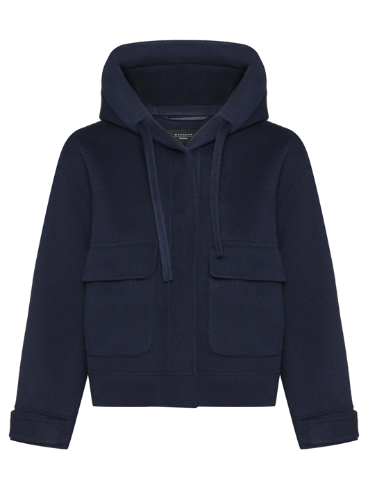 Weekend Max Mara Укороченное полупальто с капюшоном