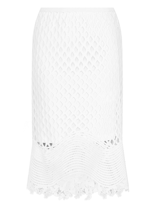Sportmax Юбка с пайетками и кружевом