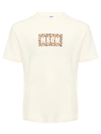 MSGM Футболка из хлопка с принтом