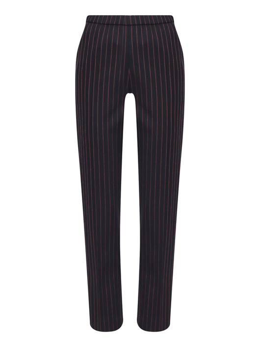 Sportmax Брюки из шерсти с узором полоска