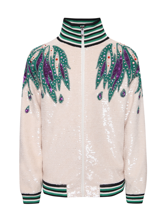 Gucci Толстовка декорированная пайетками, аппликацией и стразами