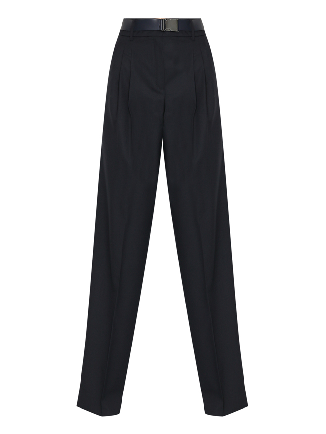 Max Mara Брюки с защипами из шерсти