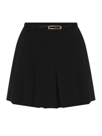 Max Mara Однотонные юбка-шорты с ремнем