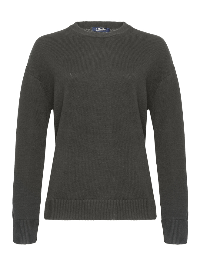 Max Mara Джемпер из шерсти с круглым вырезом