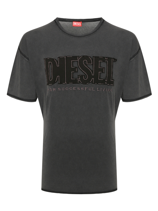 Diesel Футболка из хлопка с вышивкой