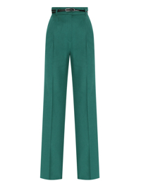 Max Mara Брюки из шерсти с ремнем