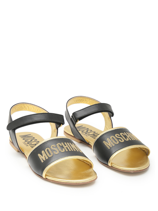Moschino Босоножки из кожи с декором