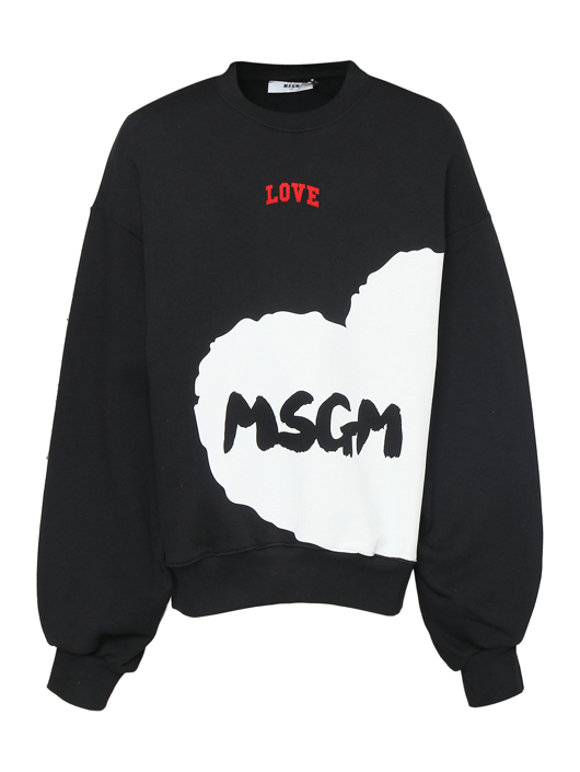 MSGM Свитшот из хлопка с принтом