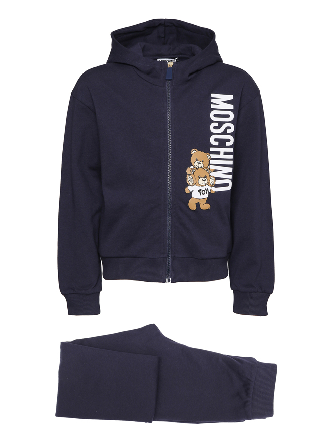 Moschino Трикотажный костюм из хлопка с принтом