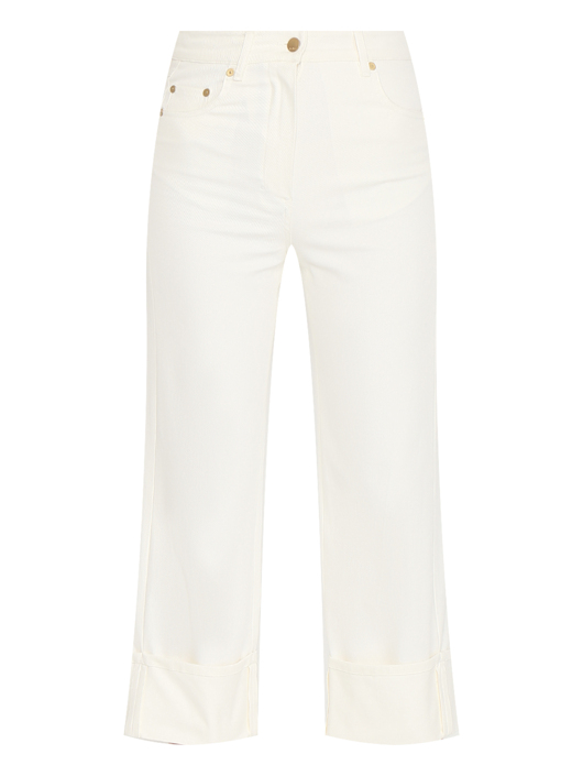 Max Mara Однотонные джинсы из хлопка