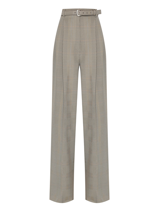 Sportmax Брюки с защипами и поясом