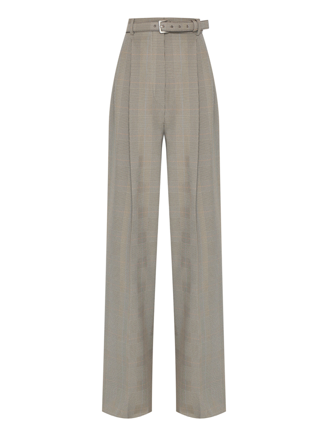 Sportmax Брюки с защипами и поясом