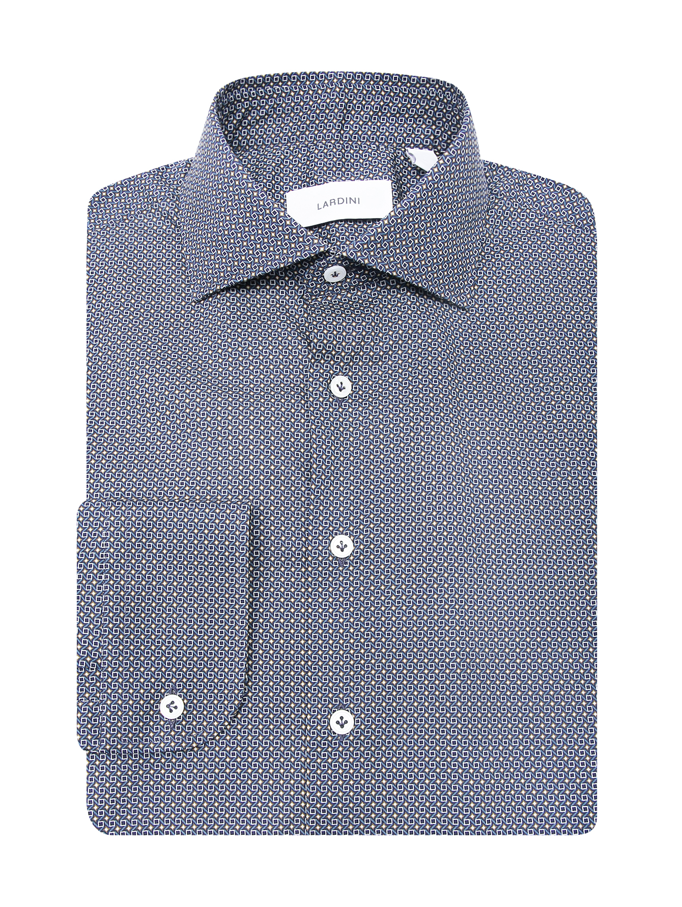 LARDINI Рубашка из хлопка с узором
