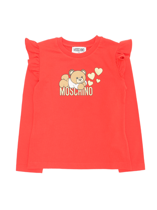 Moschino Футболка из хлопка с длинным рукавом