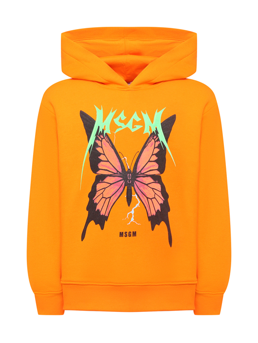 MSGM Хлопковая толстовка с капюшоном