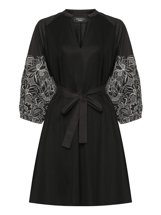Weekend Max Mara Платье с вышивкой на рукавах