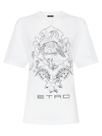 Etro Футболка из хлопка с принтом