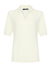Weekend Max Mara Трикотажное поло из шелка и хлопка