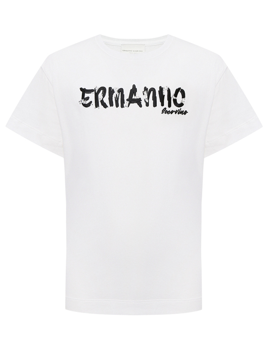 Ermanno Scervino Junior Футболка из хлопка с логотипом