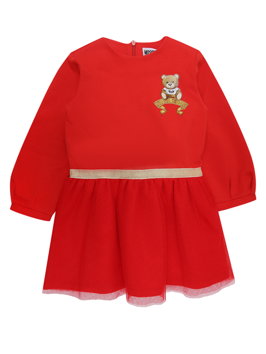 Moschino Baby Платье с юбкой из сеткой