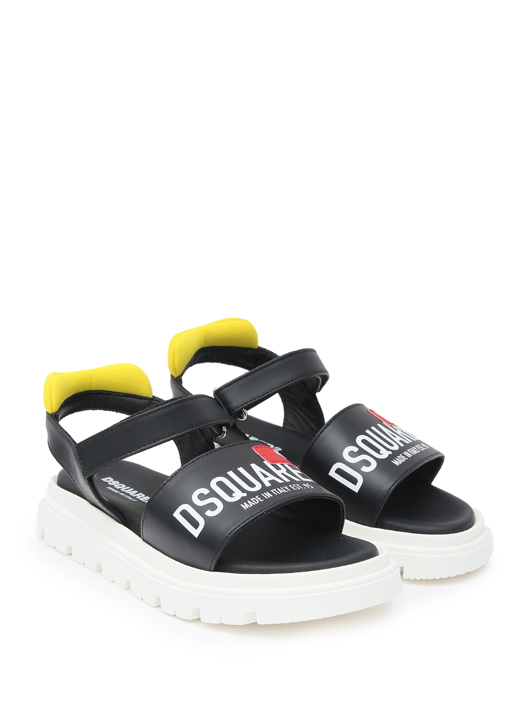 Dsquared2 Сандалии с принтом и аппликацией