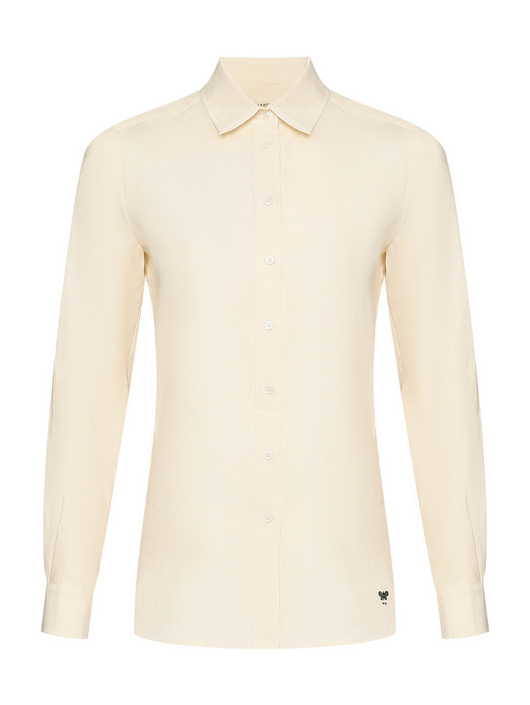 Weekend Max Mara Льняная рубашка с логотипом