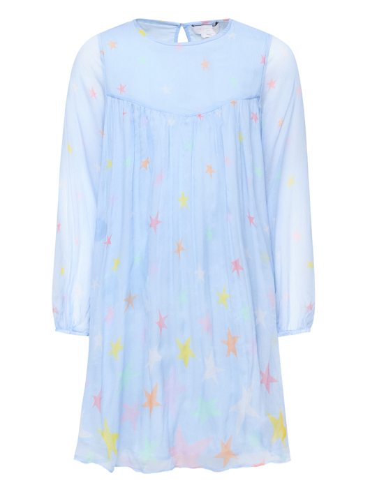 Stella McCartney kids Платье из шелка с узором