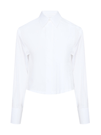 Sportmax Рубашка с плиссировкой прямого кроя из хлопка