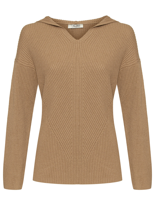 Max Mara Шерстяной джемпер с капюшоном