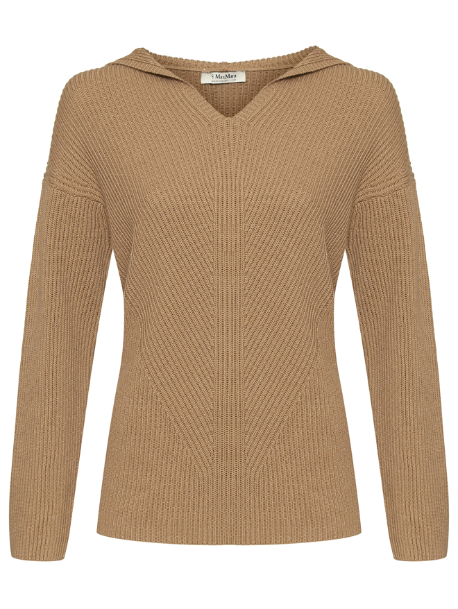 Max Mara Шерстяной джемпер с капюшоном