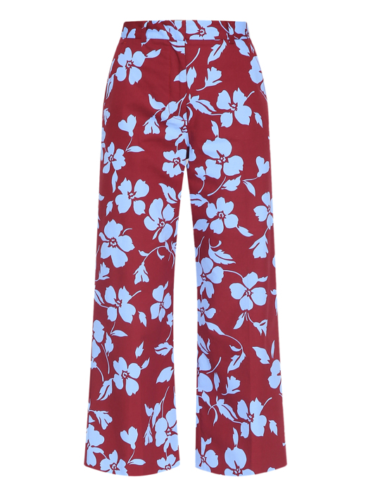 Weekend Max Mara Брюки из хлопка с узором