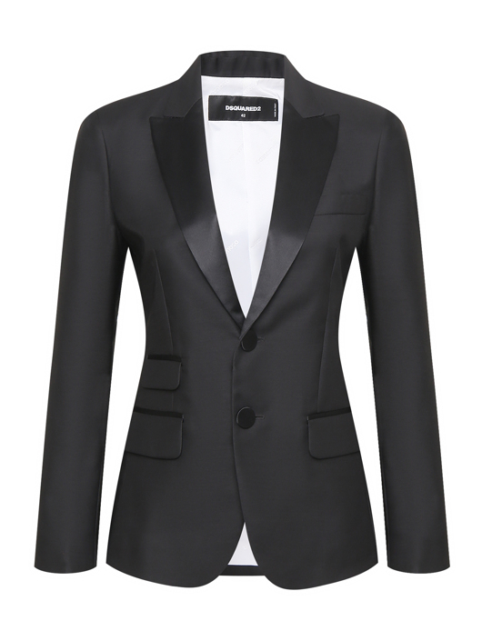 Dsquared2 Однобортный жакет из шелка и шерсти
