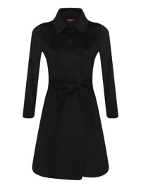 Max Mara Двубортное пальто из шерсти с поясом