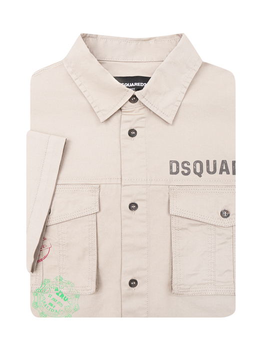 Dsquared2 Рубашка из хлопка с карманами