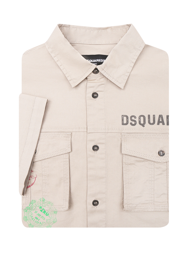Dsquared2 Рубашка из хлопка с карманами
