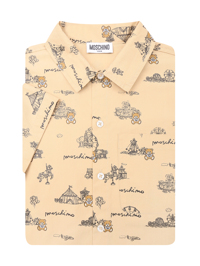 Moschino Рубашка из хлопка с принтом
