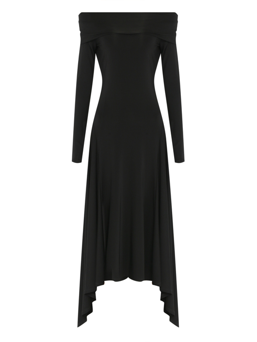 Max Mara Платье однотонное с открытыми плечами
