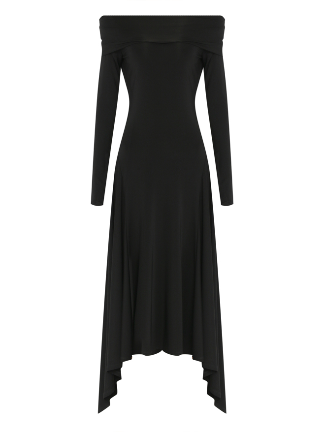Max Mara Платье однотонное с открытыми плечами