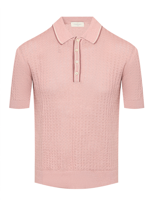 Piacenza Cashmere 1733 Джемпер из шелка и льна с воротом поло