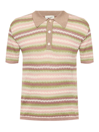 Piacenza Cashmere 1733 Джемпер из шелка и льна с воротом поло