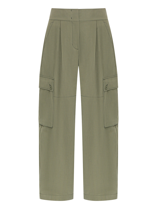 Weekend Max Mara Широкие брюки с накладными карманами