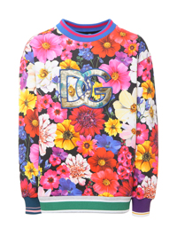 Dolce & Gabbana Хлопковый свитшот с аппликацией