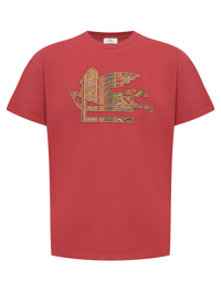 Etro Футболка из хлопка с вышивкой