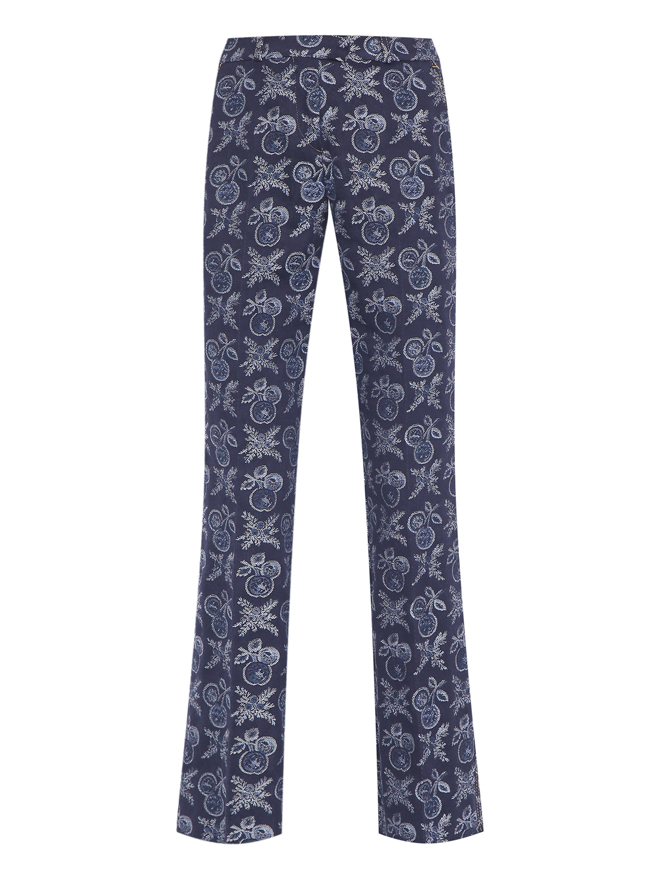 Etro Брюки прямого кроя с узором