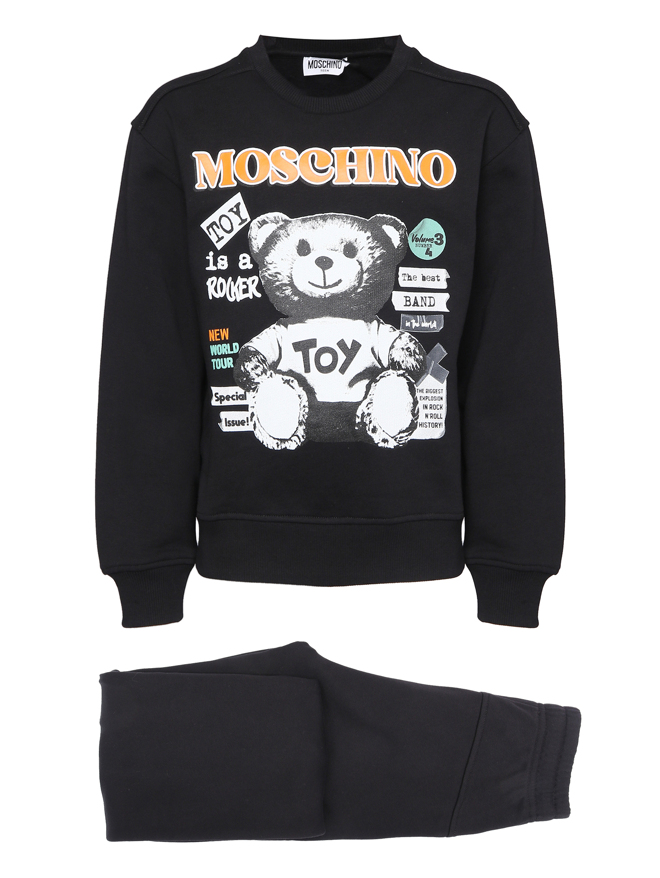 Moschino Трикотажный костюм с принтом