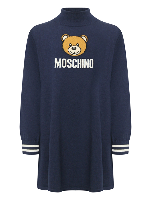 Moschino Платье из хлопка с рисунком
