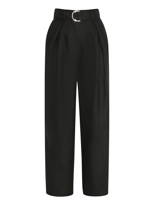 Max Mara Брюки из льна с поясом