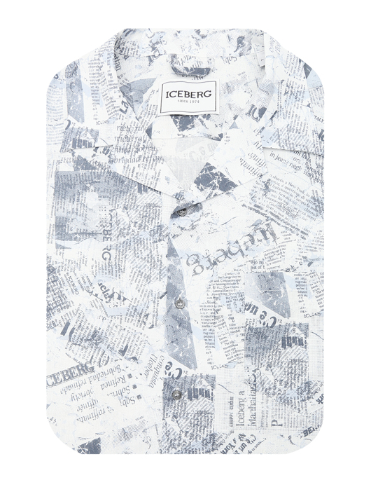 Iceberg Рубашка из льна с узором